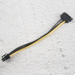 FOR 6PCS SATA 15Pin To 6Pin PCI Express Card Power Cable SATA Adapter Cable 15Pin Graphics Power Cord