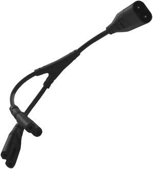 FOR IEC320 C8 to 2X C7 Y Split AC Power Cord IEC Figure 8 Male to 2 Female 1 in 2 Out AC Power Cable