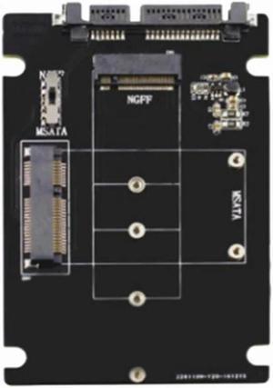 FOR 2 In 1 MSATA/M.2 NGFF To 2.5 Inch SATA Adapter SSD Adapter Card M.2 NGFF B-Key To SATA SSD Converter Adapter Board