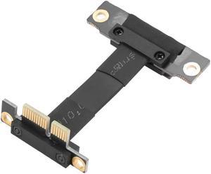 FOR PCIE X1 Riser Cable Dual 90 Degree Right Angle Pcie 3.0 X1 To X1 Extension Cable 8Gbps PCI Express 1X Riser Card