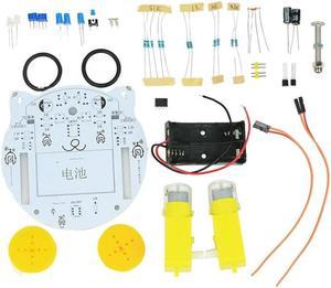 FOR 1Set MINI CAT Line Patrol Kitten Robot Welding Kit DIY Kit Mini Robot Electronic Learning Kit PCB