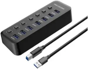 FOR USB Hub 3.0 7 Port USB Data Hub Splitter 5Gbps High Speed USB Port Expander for Various USB Devices