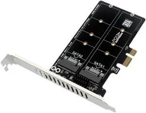 FOR PH58 M.2 SATA To PCIE Adapter Card Dual-Disk Array Card RAID Expansion Card 582