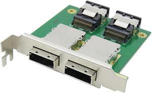 FOR Dual Ports Mini SAS Internal SFF-8087 To External HD SFF-8088 Sas26p PCI SAS Adapter Card Spare Parts