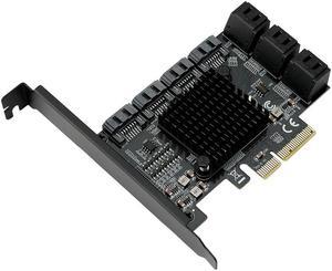 FOR PCIE To SATA Card 10 Ports 6 Gbps SSD Adapter Pcie Controller Expansion Card Built-In Adapter For Desktop PC 1166