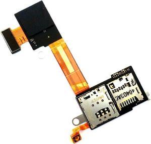 FOR SIM And Micro SD Memory Card Tray Holder Contact Flex Cable For M2 E2303 D2305 D2306