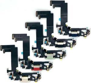 FOR For 12 mini 5.4 Charging Port Charger Dock Mic Audio Flex Cable Ribbon Blk Wht Red Blue Green Purple