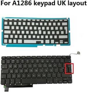 FOR UK Laptop Keyboard Keypad With Backlight For book Pro 15 A1286