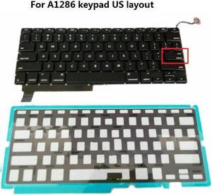 FOR US Laptop Keyboard Keypad With Backlight For book Pro 15 A1286