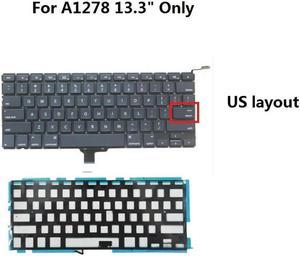 FOR US Laptop Keyboard Keypad With Backlight For book Pro A1278 13.3 2009-2012