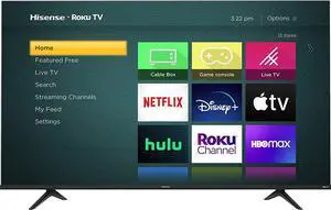 Hisense 43-Inch Class R6 Series Dolby Vision HDR 4K UHD Roku Smart TV with Alexa Compatibility (43R6G)