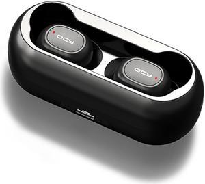 Global Version QCY T1C TWS Earphones BT 5.0 Smart Stereo Earbuds Pop-up Fast Pairing In-ear Sports Headset QCY APP Headphones with Dual Mic Charging Box
