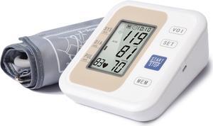 Medical Upper Arm Blood Pressure Monitor; With 99-Reading Memory and Large Screen, Soft Wide-Range Cuff