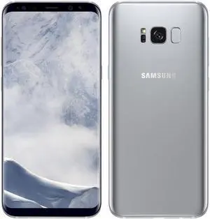 Samsung Galaxy S8 SM-G950U (64GB / 4GB) GSM Unlocked Phone - 5.8" HD - 12MP - Grade A (9/10) - Silver Color - 2 DAYS DELIVERY