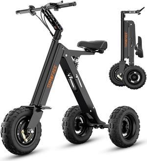 3 Wheel Foldable Electric Scooter 36V 7.5AH Battery 400W Motor 15Mph 15Miles