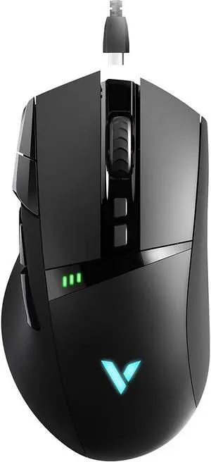 RAPOO VT350 Gaming Mouse, Wired and Wireless Dual Modes Rechargeable Ergonomic Design Optical, 11 Programmable Buttons, 5 Adjustable Customized DPI, RGB Backlight, Windows Desktop Laptop PC Black RAPOO VT350 Gaming Mouse, Wired and Wireless Dual Modes Rechargeable Ergonomic Design Optical, 11 Programmable Buttons, 5 Adjustable Customized DPI, RGB Backlight, Windows Desktop Laptop PC Black