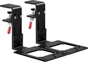 Meza Mount-Set of 2 Desk Mounts for Logitech G X52/X52 Pro/X56/X56 Rhino/Thrustmaster T.16000M with All Installation Bolts & Install Manual