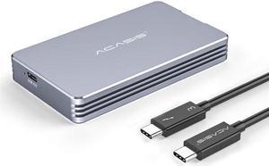 ACASIS 40Gbps M.2 NVMe SSD Enclosure, Compatible with Thunderbolt 4/3, USB 4.0/3.2/3.1/3.0/2.0, Tool Free, TBU401