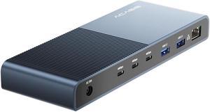 ACASIS 40Gbps Dock for Thunderbolt 4/3 Devices, USB 4 Host Devices, 13-in-1 Laptop Docking Station, Single 8K60Hz or Dual 4K60Hz Display, 3x40Gbps Port, 2xUSB A 3.1, GbE, SD/TF 4.0, 3.5mm Aud, DS-9002