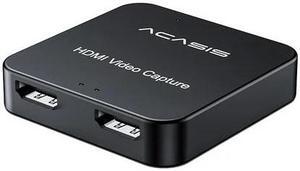 Acasis 4K 30Hz HDMI Loopout HD Video Capture Card for Live Streaming