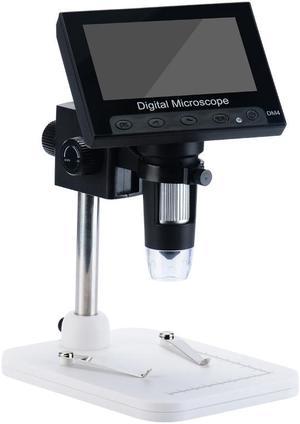 4.3" LCD HD 720P DM4 1000X Zoom Digital Microscope Endoscope Record With Stand