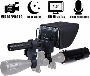 Night Vision Scope Waterproof Hunting Cameras Wildlife Trap Riflescope Outdoor HD720P Screen Night Vision Hunting