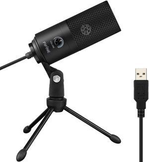 USB Microphone, Metal Condenser Recording Microphone for Laptop MAC or Windows Cardioid Studio Recording Vocals, Voice Overs,Streaming Broadcast and YouTube Videos-K669B