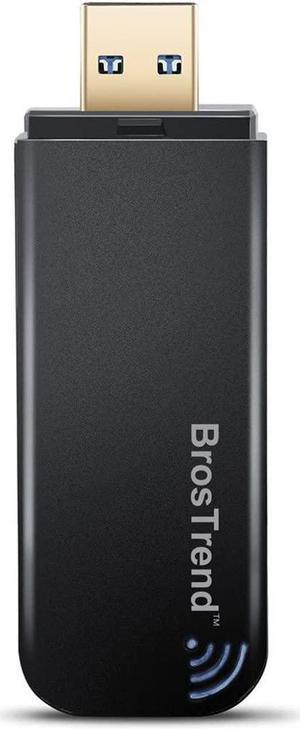 BrosTrend 1200Mbps USB WiFi Network Adapter for Laptop Desktop PC of Windows 111087XP USB 30 Wireless Receiver Adaptador AC1200 Dual Band 5GHz  24GHz MAC OS X WLAN Stick