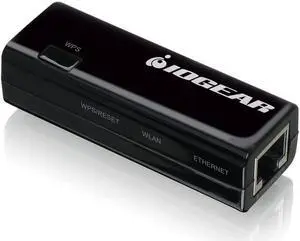 IOGEAR Ethernet-2-WiFi Universal Wireless Adapter GWU637Black