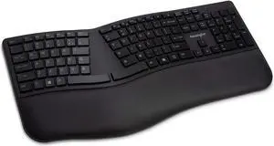 Kensington Pro Fit Ergonomic Wireless Keyboard, Bluetooth - Black (K75401US)
