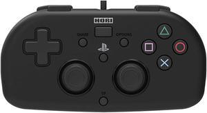 PS4 Mini Wired Gamepad (Black) by HORI - Officially Licensed by Sony