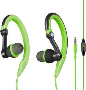 Mucro Sports Headphones Wired Earbuds with Microphone Over Ear Hook Earphones Sweatproof in Ear Running Exercise Workout Gym Ear Buds for iPhone iPod Samsung