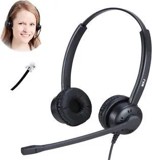 Cisco Headset for Office Phones Telephone Headset with Noise Cancelling Microphone and RJ9 Jack for Desk Phone Cisco CP-7821 7940 7942G 7941G 7945G 7962G 7965G 7971G 7975G 8841 8865 8945 9971 etc