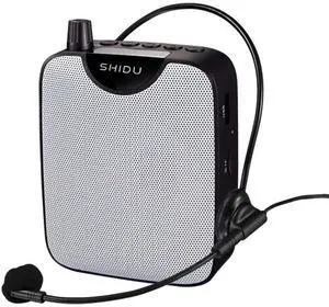 Voice Amplifier Personal PA System18W with Wired Microphone Headset Portable Loud Speakers Support Recording Funtion Rechargeable Power Bankfor OutdoorsTeachersShowerBeachTour Guide(M500)