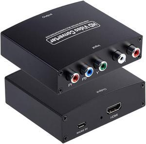 YPbPr to HDMI Converter Component to HDMI RGB to HDMI Converter Supports 4K Video Audio Converter Adapter HDMI V1.4 for DVD PSP Xbox 360 PS2 Nintendo to HDTV Monitor and Projector