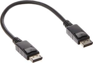 DisplayPort Cable with Latches (M/M) DP to DP 4K x 2K 1-ft. (P580-001) Black