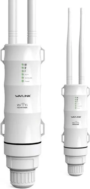 WAVLINK Outdoor WiFi Range Extender Upgrade Version High Power Outdoor WiFi RepeaterDual Band 2.4G+5G 600Mbps Wireless Router/AP/Wi-Fi Extender 3 in 1 Weatherproof for Outdoor WiFi Coverage WAVLINK Outdoor WiFi Range Extender Upgrade Version High Power Outdoor WiFi RepeaterDual Band 2.4G+5G 600Mbps Wireless Router/AP/Wi-Fi Extender 3 in 1 Weatherproof for Outdoor WiFi Coverage