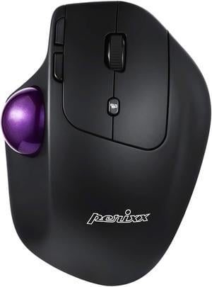 Perixx PERIMICE720 Wireless Ergonomic Trackball Mouse with Adjustable Angle Black 11449