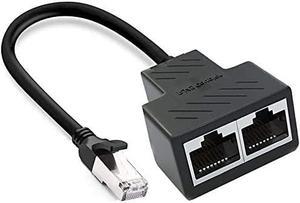 RJ45 Ethernet Splitter Cable - vienon RJ45 Y Splitter Adapter - 1