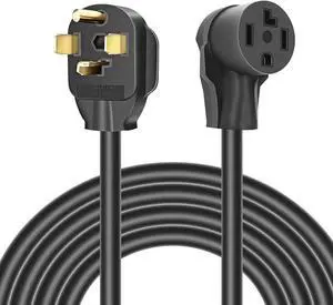 Rophor Dryer Extension Cord 4 Prong, 30 Amp NEMA 14-30P to 14-30R Extension Cord for Dryer Power Extension and EV Charging, 125V/250V, 10 Feet Rophor Dryer Extension Cord 4 Prong, 30 Amp NEMA 14-30P to 14-30R Extension Cord for Dryer Power Extension and EV Charging, 125V/250V, 10 Feet