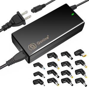Gonine 90W Universal Laptop Charger, 110-240V AC to DC 19V 19.5V 20V 18.5V 15V 16V AC Power Supply Adapter, Compatible with HP Dell Acer Asus Toshiba Gateway Lenovo Notebook.