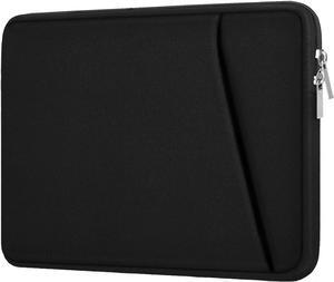 Laptop Sleeve Durable Briefcase Shockproof Protective Case Handbags Portable Laptop Bag for 15.6 inch HP Dell Asus Lenovo Notebook Computer with Front Pocket Black