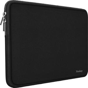 Laptop Sleeve Case 15.6 Inch Resistant Neoprene Notebook Computer Pocket Case/Tablet Briefcase Carrying Bag Compatible Asus/Dell/Fujitsu/HP/Sony/Toshiba/Acer- (Black)