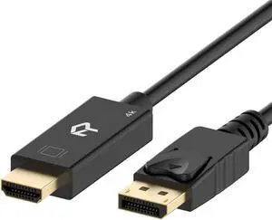 DisplayPort (DP) to HDMI Cable 4K Resolution Ready 6 Feet (Black)