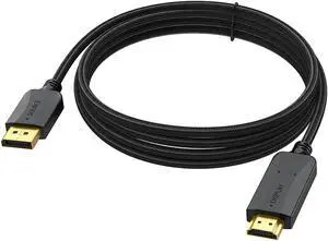 4K DisplayPort to HDMI Cable 10 feet Display Port DP to HDMI HDTV Cord Adapter Male to Male(3840 * 2160 1920 * 1080) Durable & Flexible for TV Computer Monitor Projector and More-Cotton Braided 4K DisplayPort to HDMI Cable 10 feet Display Port DP to HDMI HDTV Cord Adapter Male to Male(3840 * 2160 1920 * 1080) Durable & Flexible for TV Computer Monitor Projector and More-Cotton Braided