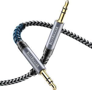 3.5mm Stereo Audio Cable (10FT 24K Gold Plated Jack Auxiliary Cable Male to Male Hi-Fi Sound) C Aux Cord for Headphones Home Car Stereo Speaker Amplifier Phones Tablets Laptops