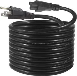 12FT Replacement Laptop AC Power Cord - Universal 3Prong Replacement Computer Power Cable 18AWG Heavy Duty Cord NEMA 5-15P to C5 Replaced 3-Slot C5 Cord Power Supply to PC (12FT) 12FT Replacement Laptop AC Power Cord - Universal 3Prong Replacement Computer Power Cable 18AWG Heavy Duty Cord NEMA 5-15P to C5 Replaced 3-Slot C5 Cord Power Supply to PC (12FT)