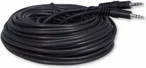 50 Foot 3.5mm Male to Male Stereo Audio Cable Headphone/Phone / MP3 Cable- for Your Car AUX Port Smartphone Tablet