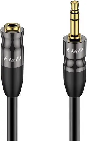 AUX Audio Extension Cable 3.5mm TRS Male to Female Stereo Adapter Copper Shell 6 Feet