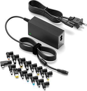 65W Universal Laptop Charger USB C for MacBook  HP   Chromebook   Sony Toshiba Gateway 18.5V 19V 19.5V 20V Computer Power Cord Supply AC Adapter 70W Max
